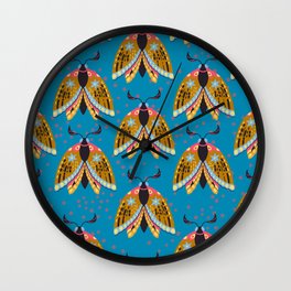 Christmas and New Year holidays. Pattern. Great amazing Christmas set. Wall Clock