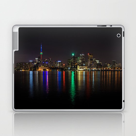 Toronto Skyline at Night Laptop & iPad Skin