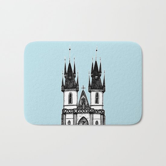 Tyn Church - Prague Bath Mat