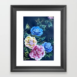 Flowers Paintings Framed Art Print