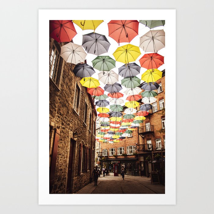 Umbrella Sky Art Print