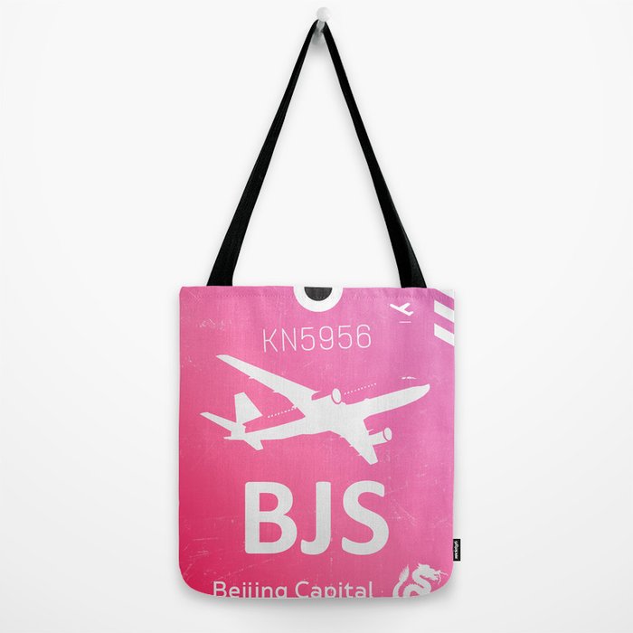 BJS Beijing Capital airport code Tote Bag by airportstickers