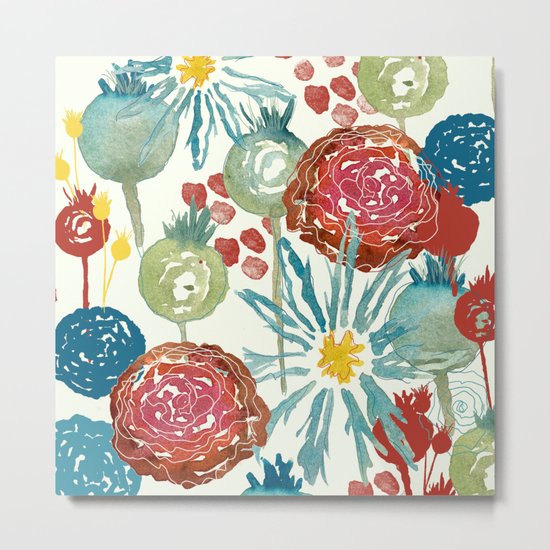Wildflower Desert Metal Print