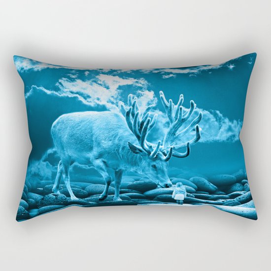 Big Deer Rectangular Pillow
