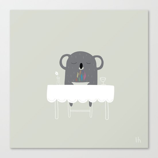 The Happy Dinner Canvas Print