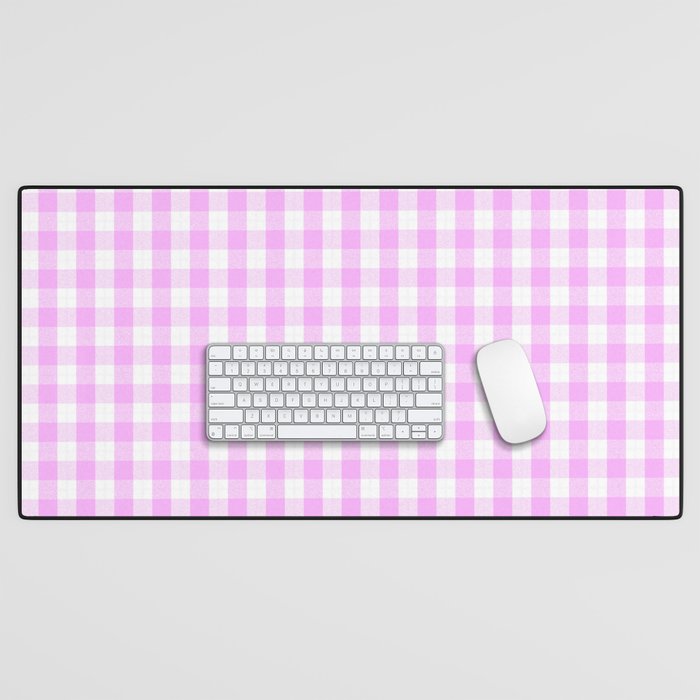 Pink Pattern Desk Mat