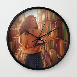Books and cleverness Wall Clock | Drawing, Digital 
