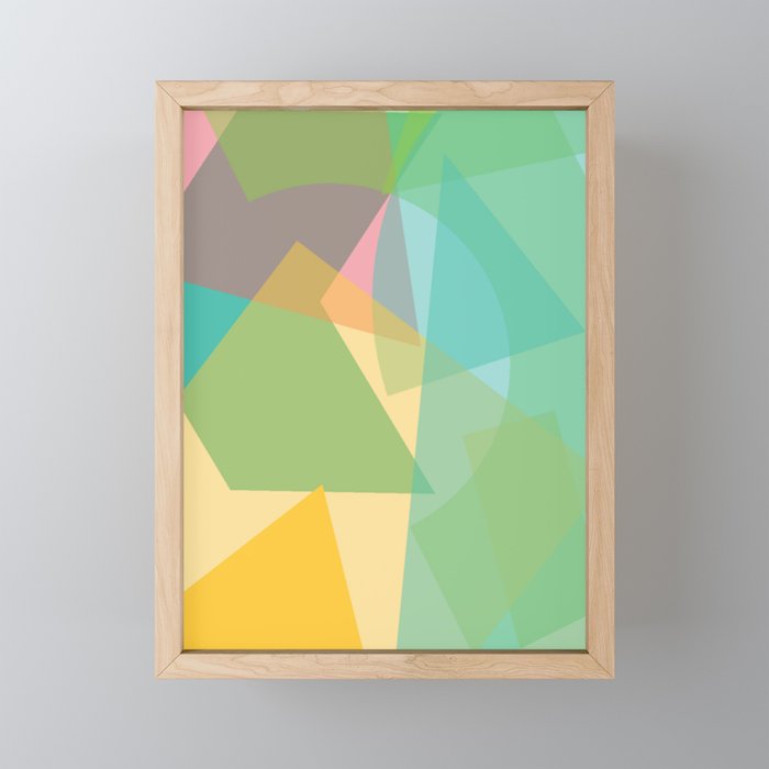 Geometric Jumble Framed Mini Art Print