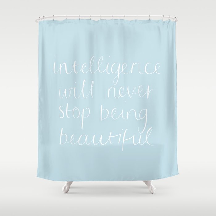 Intelligence Shower Curtain