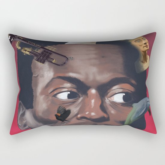 Miles totems around his head Rectangular Pillow