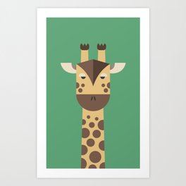 Giraffe Illustration Art Print