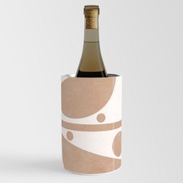 Elegant Balance Abstract Boho Shapes Wine Chiller