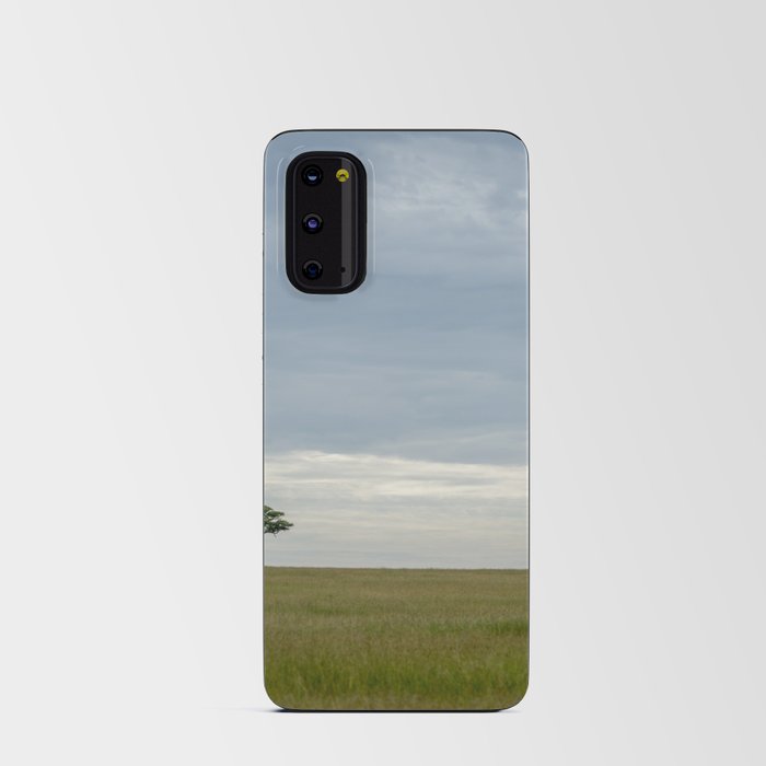 South Africa Photography - Lonely Acacia Tree At The Savannah Android Card Case