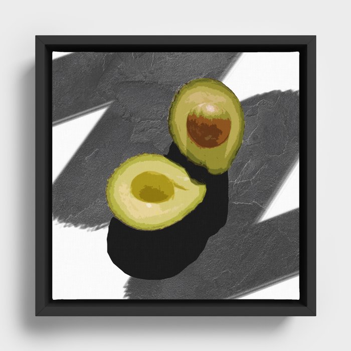 Alligator Pear Framed Canvas