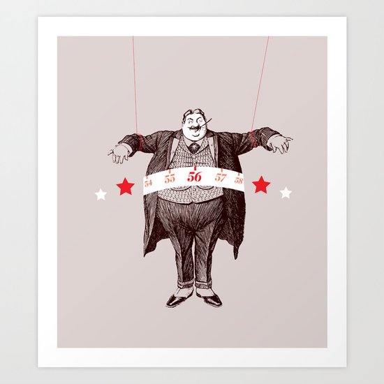 Am I Fat? Art Print
