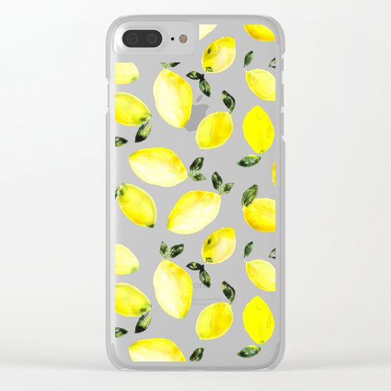 Lemons Clear iPhone Case