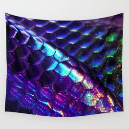 Purple Snake/dragon Scales Wall Tapestry