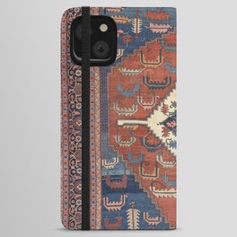 Antique Persian Rug Print, Vintage Backshaiesh Kilim Carpet Print iPhone Wallet Case