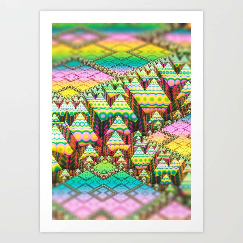Infrastructure 3d Abstract Art Print By Lovefi Society6