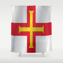 Flag of Guernsey Shower Curtain