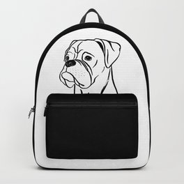 Boxer (Black and White) Backpack