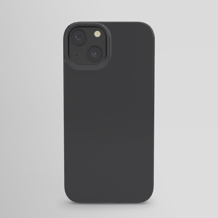 Dunn & Edwards 2019 Curated Colors Dark Engine (Dark Gray / Charcoal Gray) DE6350 Solid Color iPhone Case