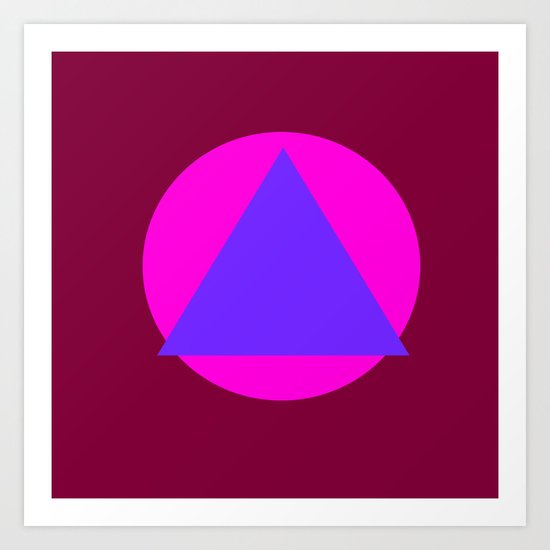 Circle and Triangle Art Print