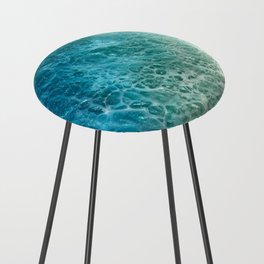 Green and blue ocean Counter Stool