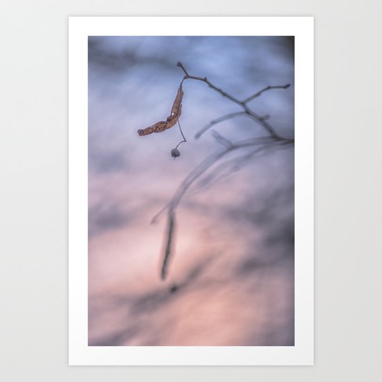 Colorful night sky Art Print