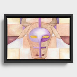 Taurus Zodiac Artwork Framed Canvas