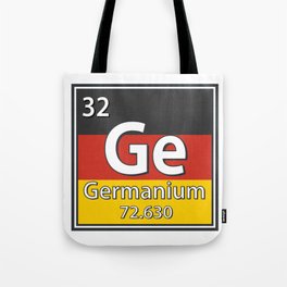 Germanium - Germany Flag German Science Tote Bag