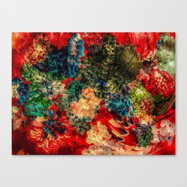 Red Velvet Sea Canvas Print