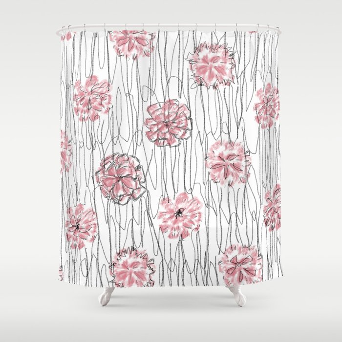 Pink Baby Shower Curtain