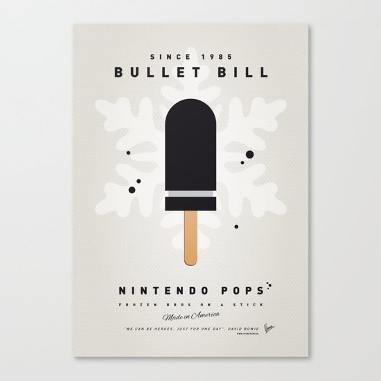 My NINTENDO ICE POP - Bullet Bill Canvas Print