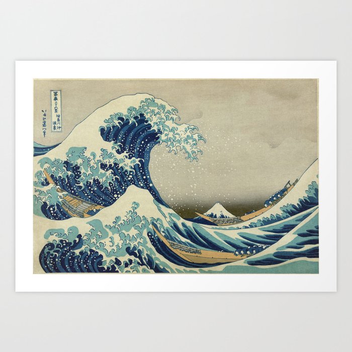 The Great Wave off Kanagawa Kunstdrucke The Great Wave off Kanagawa Kunstdrucke
