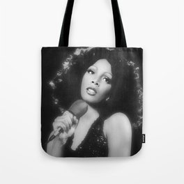 Donna Summer in Black and White Tote Bag