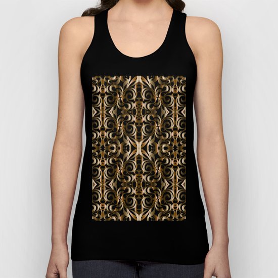 Floral Wrought Iron G14 Unisex Tank Top