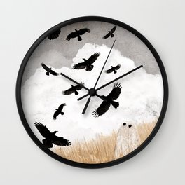 Walter and The Crows Wall Clock