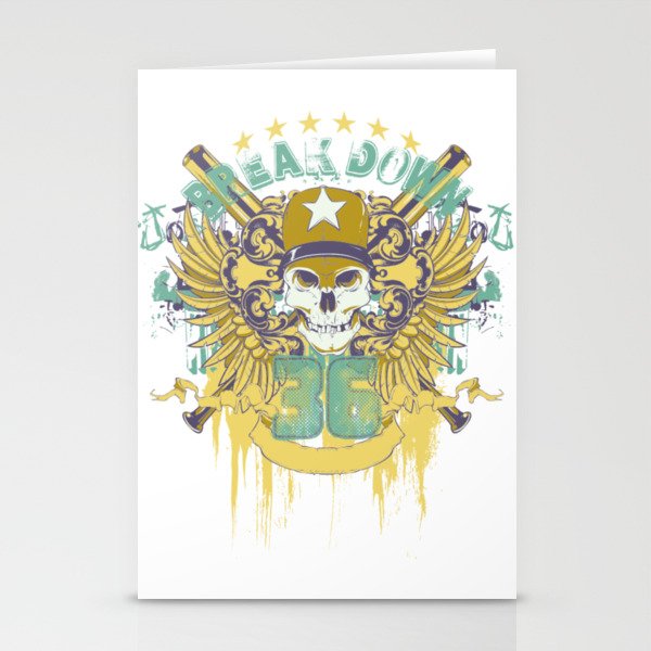 Skull Army Stationery Cards