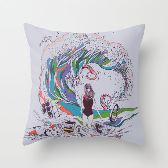 Ocean Myths Throw Pillow