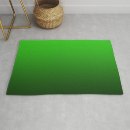 dark to the bright green color gradient Rug