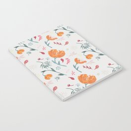 Floral tossed pattern Notebook