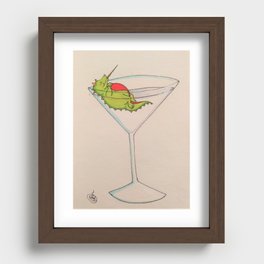 Martini Dragon Recessed Framed Print