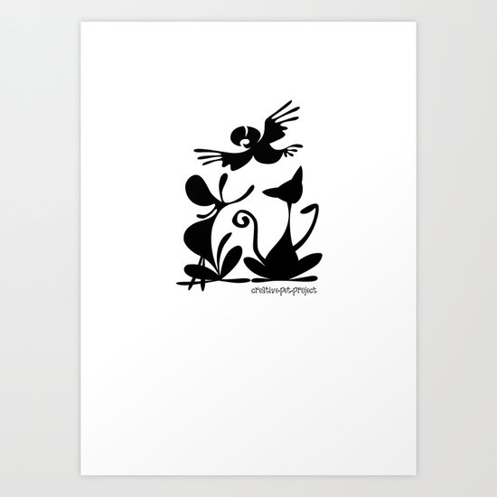 Pet Logo Art Print