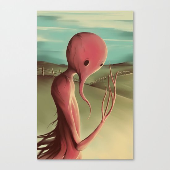 Waiting for the harvest Canvas Print