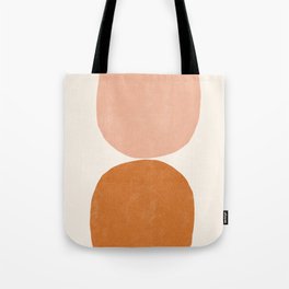 Terracotta Mid Century Modern Abstract Tote Bag