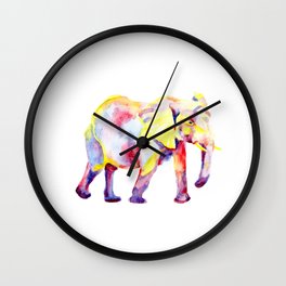 Elephant - Multicolor Wall Clock