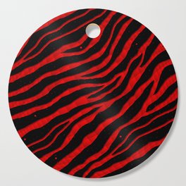 Ripped SpaceTime Stripes - Red Cutting Board