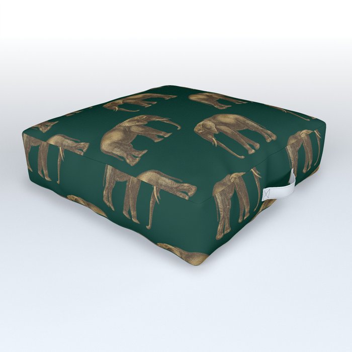 Elephant Pattern Outdoor Floor Cushion
