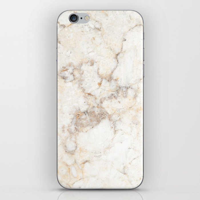 Marble Natural Stone Grey Veining Quartz iPhone Skin